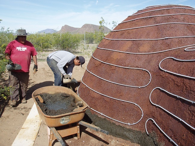 A Dome Structure is Constructed Almost Entirely From Ferrock.jpg