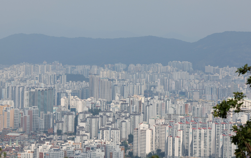 남산에서 바라본 서울 아파트. 연합뉴스jpg